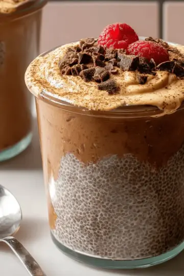 High-Protein Peanut Butter & Chocolate Chia Pudding