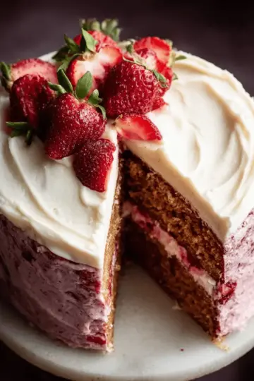 Homemade Strawberry Cake
