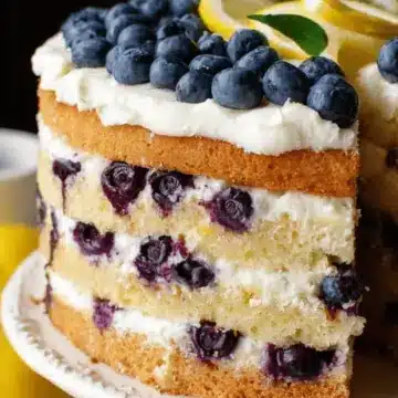 Lemon Blueberry Layer Cake