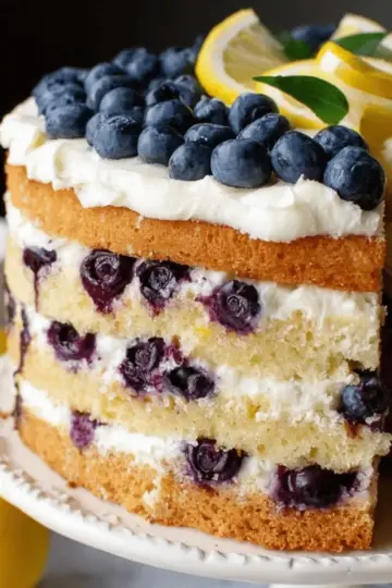 Lemon Blueberry Layer Cake