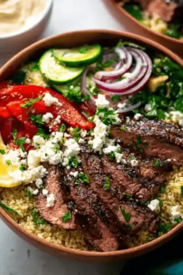 Mediterranean Steak Bowls
