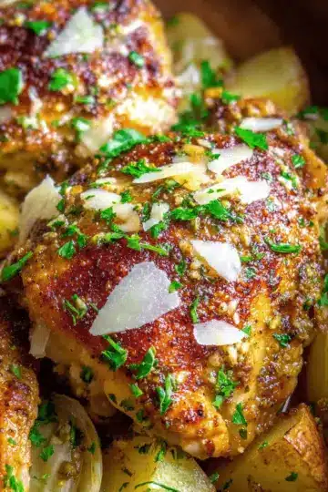 Slow Cooker Garlic Parmesan Chicken