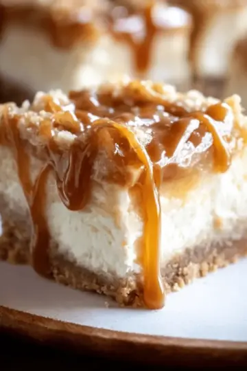 Caramel Apple Cheesecake Bars