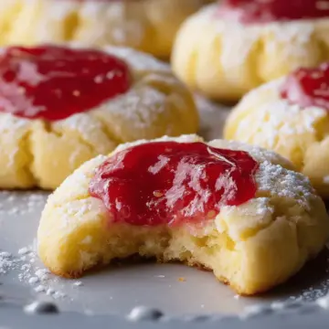 Raspberry Curd Lemon Cookies