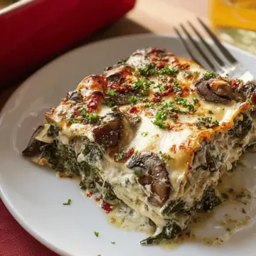 Ultra-Creamy Spinach and Mushroom Lasagna Recipe