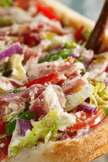 Italian Grinder Salad Sandwich