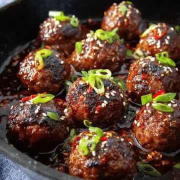 Korean Barbecue-Style Meatballs