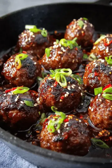 Korean Barbecue-Style Meatballs