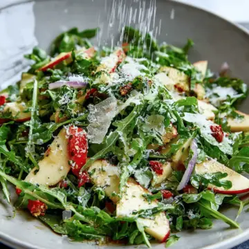 rugula Salad with Apple and Parmesan