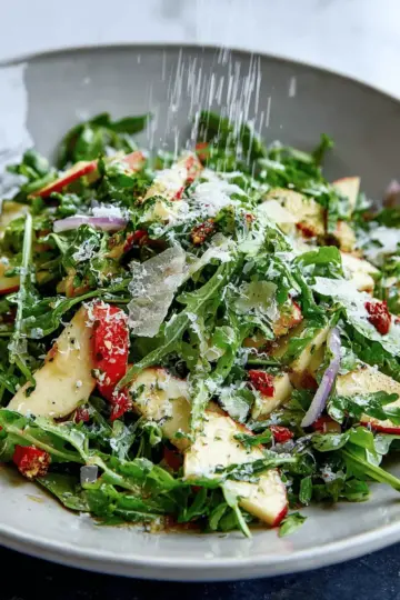 rugula Salad with Apple and Parmesan