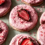 Double Strawberry Sugar Cookies.