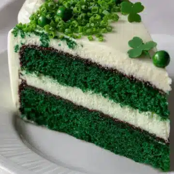 Green Velvet Cheesecake Cake