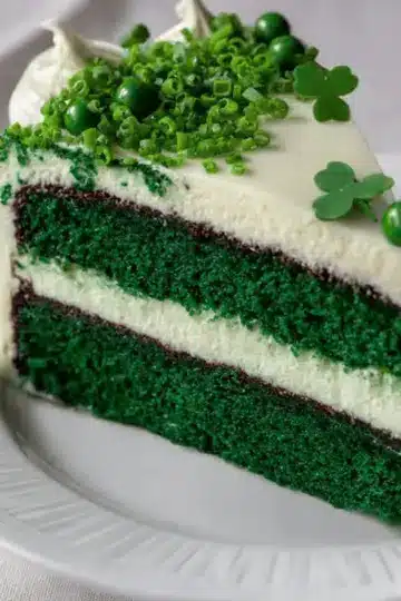 Green Velvet Cheesecake Cake