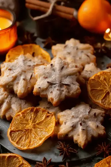 Orange Clove Christmas Cookies – Festive Spiced Shortbread