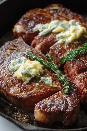 Pan Seared Steak with Garlic Butter