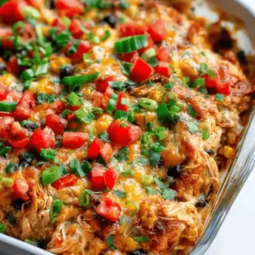 Easy Chicken Burrito Casserole
