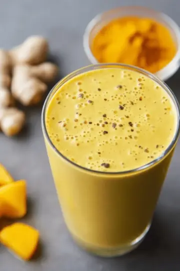 Turmeric Ginger and Mango Smoothie