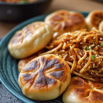 Pan-Fried Cabbage and Noodle Buns