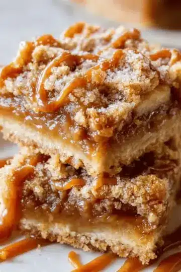 Salted Caramel Apple Pie Bars