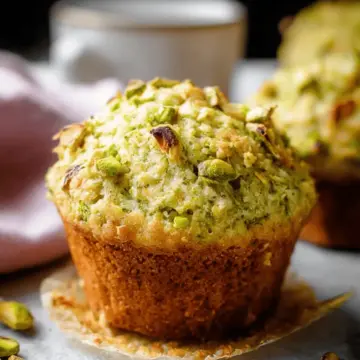 Bakery Style Pistachio Muffins
