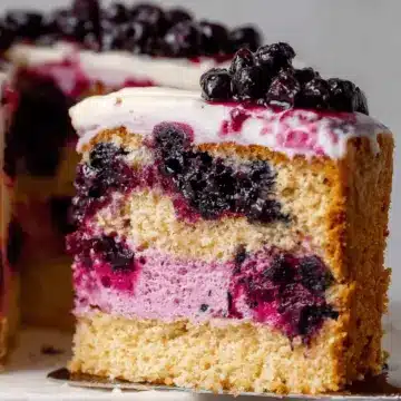 Blueberry Jam Cake - Easy Blueberry Filled Layer Cake
