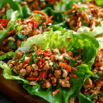 Thai Chicken Lettuce Wraps