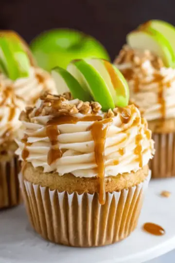 Caramel Apple Cupcakes