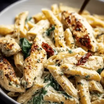 One Pot Creamy Pesto Chicken Pasta