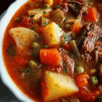 My Mom’s Old-Fashioned Vegetable Beef Soup