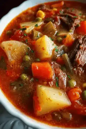 My Mom’s Old-Fashioned Vegetable Beef Soup