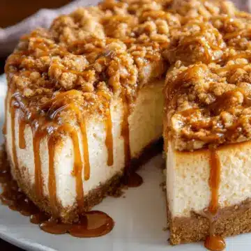 Apple Crisp Cheesecake