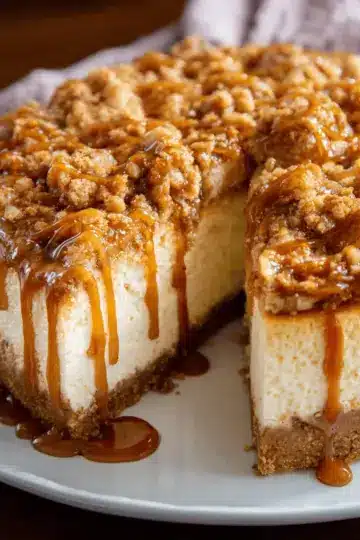 Apple Crisp Cheesecake