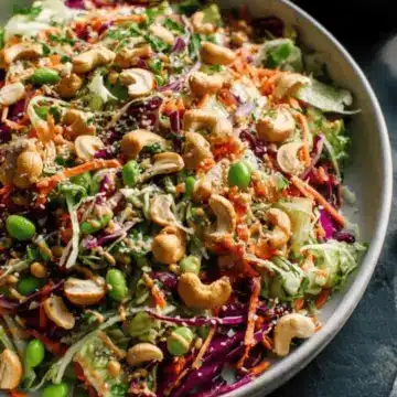 Cashew Crunch Salad with Sesame Dressing