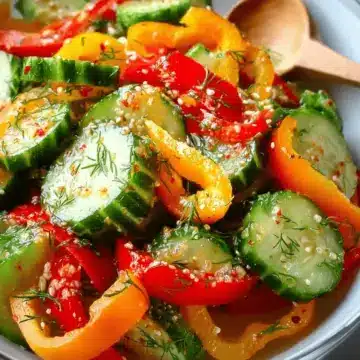 Cucumber and Bell Pepper Salad