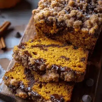Pumpkin Chocolate Chip Streusel Bread