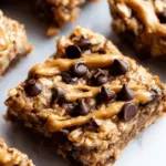 Peanut Butter Banana Chocolate Chip Oatmeal Bars