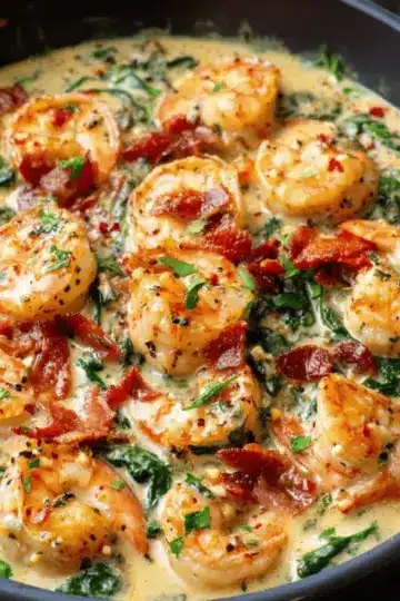 Easy Creamy Tuscan Shrimp Recipe