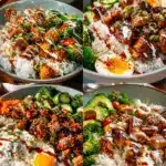 Sticky Chicken Rice Bowls