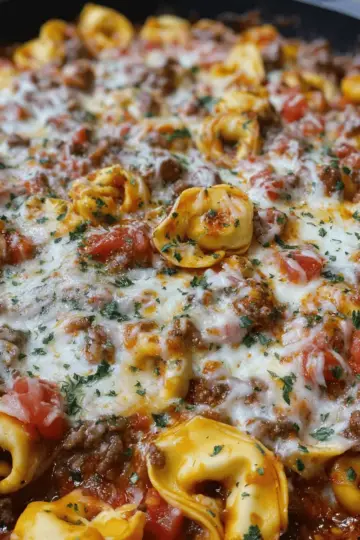 Cheesy Beef Enchilada Tortellini