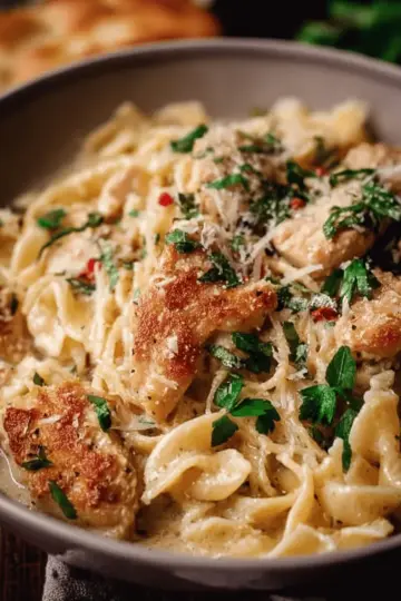 Garlic Parmesan Chicken Pasta