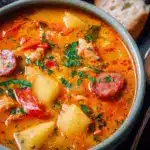 Spanish Potato and Chorizo Soup