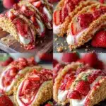 Strawberry Crunch Cheesecake Tacos