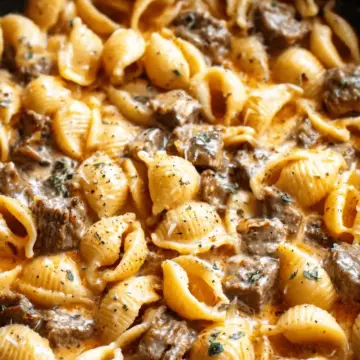 Creamy Beef and Shells