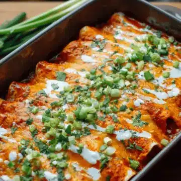 Buffalo Chicken Enchiladas