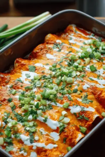 Buffalo Chicken Enchiladas