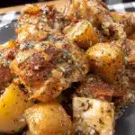 Crockpot Garlic Parmesan Chicken and Potatoes