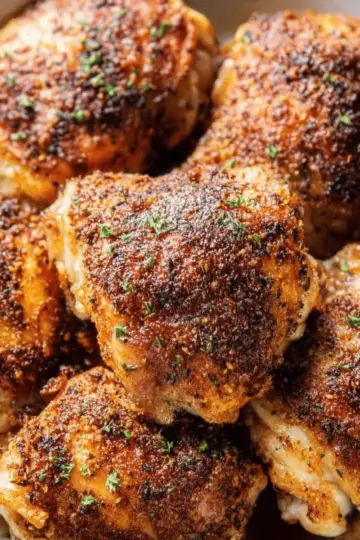 Crispy Baked Chicken Thighs
