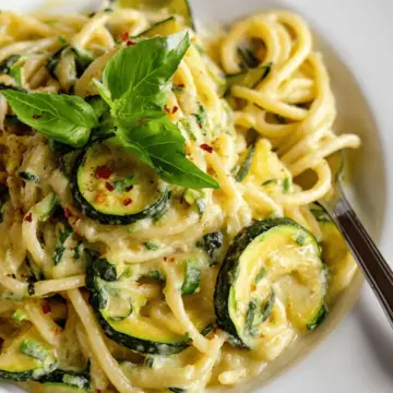 Easy Creamy Zucchini Pasta Sauce