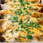 Easy Green Chicken Enchiladas