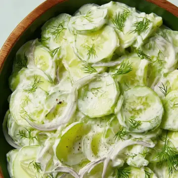 Dad's Creamy Cucumber Salad